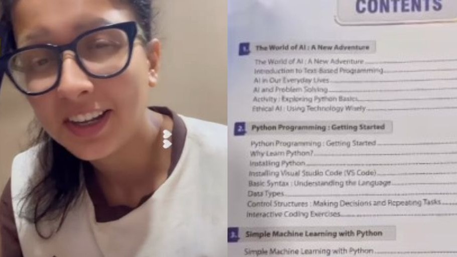 AI in Class 6? Mumbai woman finds Python lessons in textbook, adults feel left behind