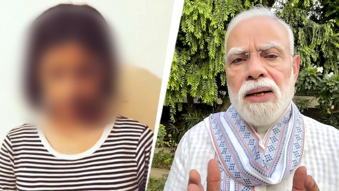 Anti PM Modi remarks protester