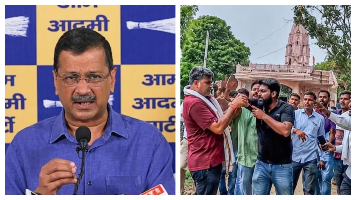 CJP workers reached Rampura-Kanwarpura village under the "School Thik Karo" campaign to assess the condition and facilities at a government primary school. Arvind Kejriwal