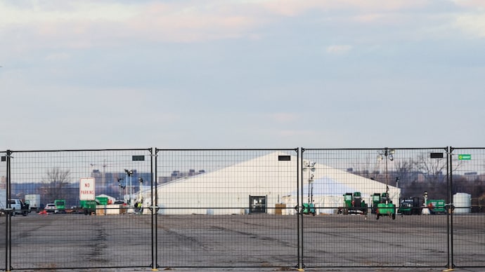 A tent structure, that was used to house asylum seekers, is seen at the Floyd Bennett Field in the Brooklyn borough of New York City, U.S. ( File Photo- Reuters)