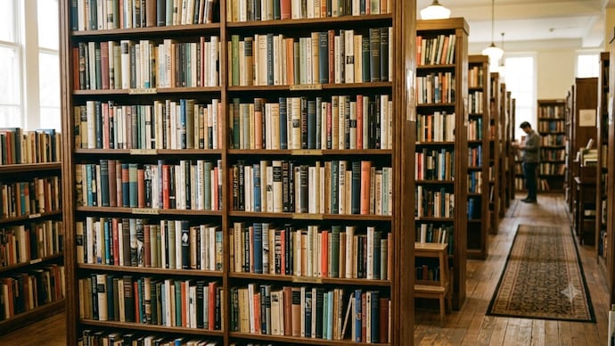The library plans to display the returned book in its local history collection. (AI-generated representative image)