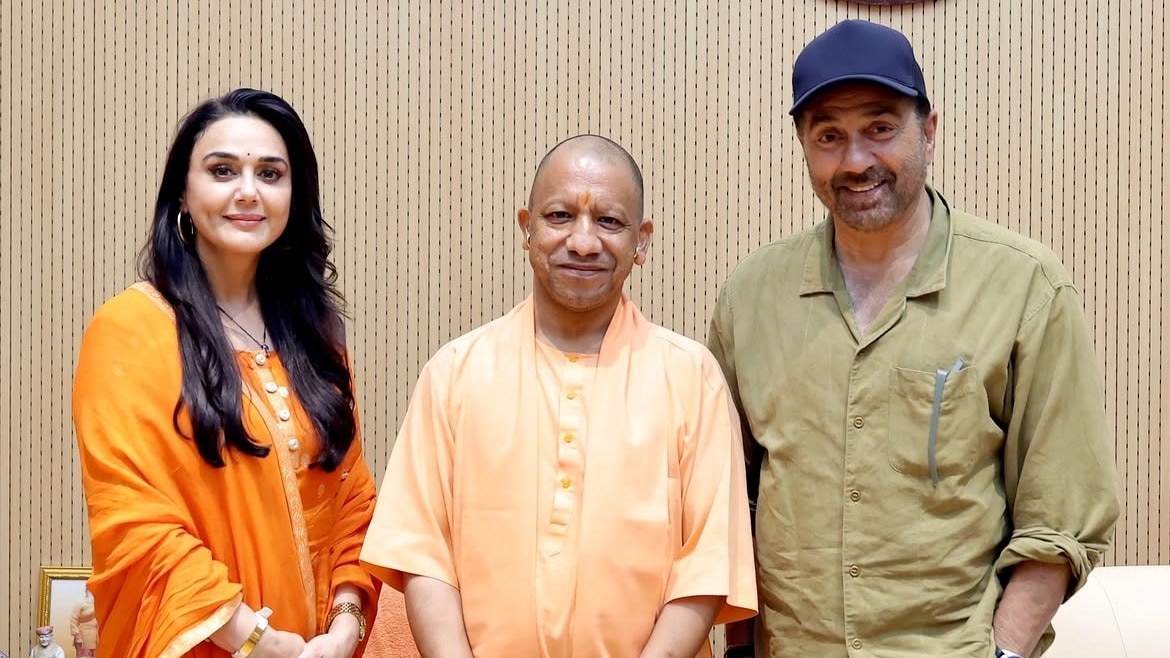 Sunny Deol, Preity Zinta meet Yogi Adityanath ahead of Batwara 1947 release