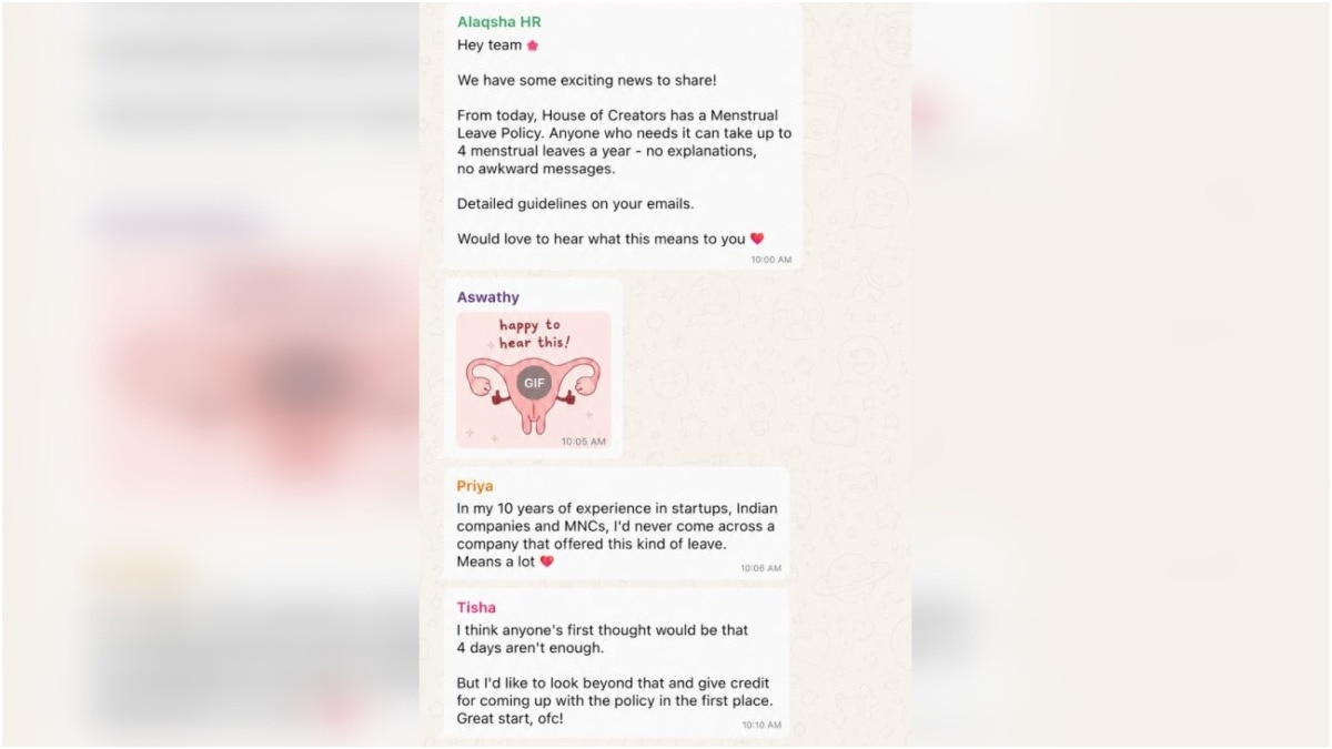 বেঙ্গালুরুর প্রতিষ্ঠাতা শেয়ার করেছেন কর্মচারীদের মাসিক ছুটির নীতি নিয়ে হৃদয়স্পর্শী প্রতিক্রিয়া