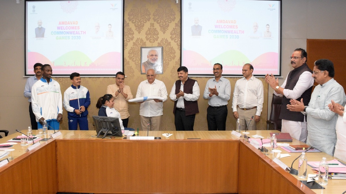 CWG flag handed over to Gujarat CM Bhupendra Patel as preps begin for 2030 event