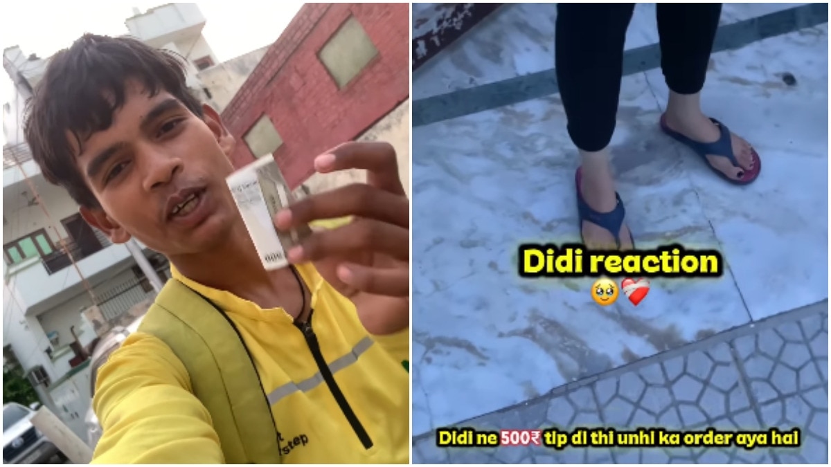 ரீல் போலி என்று விமர்சிக்கப்பட்ட நிலையில் பிளிங்கிட் டெலிவரி ஊழியருக்கு 500 ரூபாய் டிப்ஸ் வழங்கிய பெண்