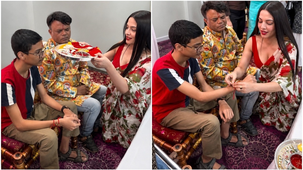 After Kriti Sanon, Celina Jaitly trolled over deep-neck outfit at Rakhi event