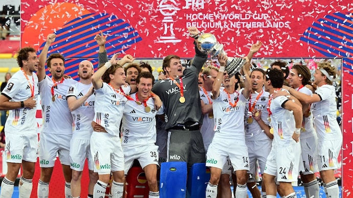 Germany secured their fourth World Cup title (Courtesy: AFP) Germany men's hockey team