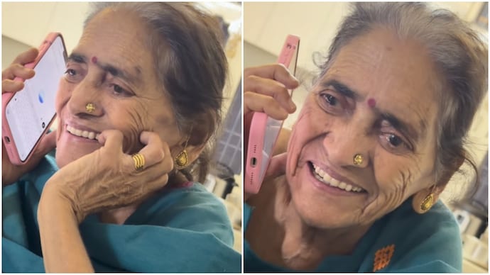Grandmother mistakes ChatGPT bot for real person, their sweet conversation is viral (Photos: @abhiruchi_bhatti/Instagram) Grandmother mistakes ChatGPT bot for real person, their sweet conversation is viral