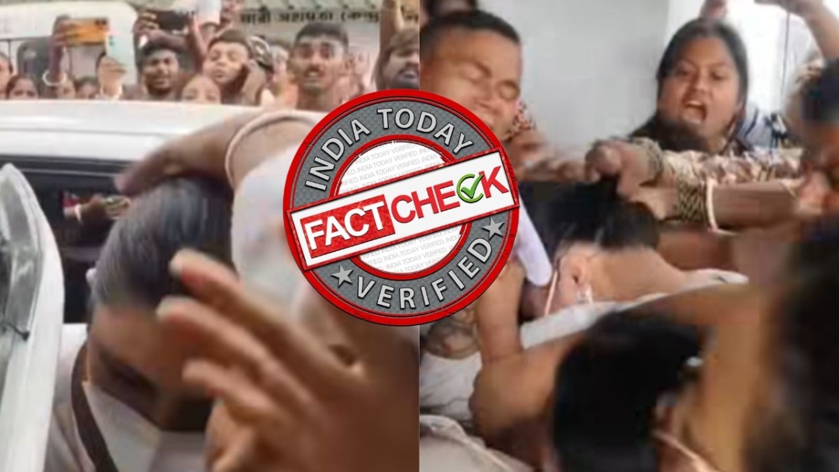 This video doesn't show Kangana Ranaut being attacked