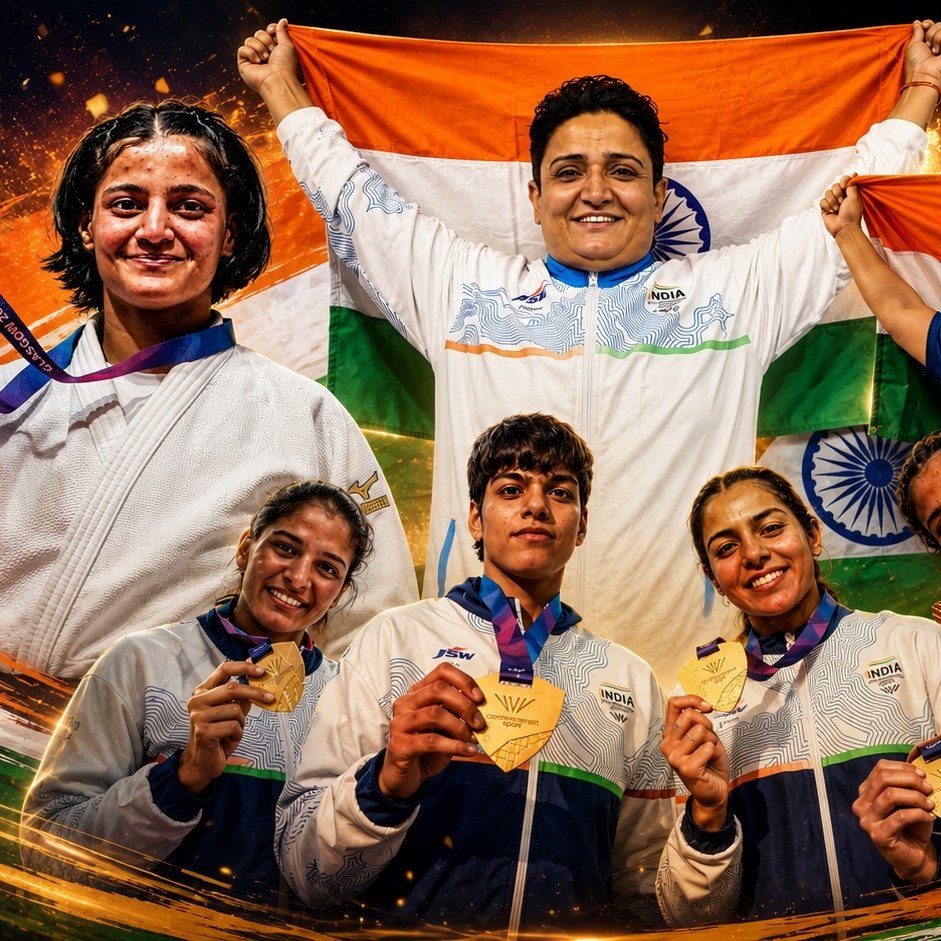 Women lead India's golden charge in CWG Glasgow