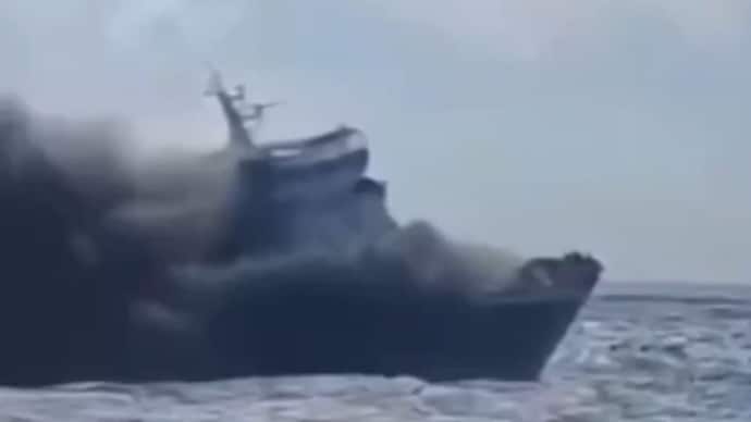 The vessel was travelling from Surabaya in East Java province to Makassar in South Sulawesi when it caught fire near Madura island. Indonesian vessel fire
