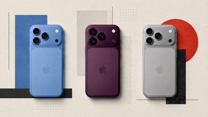 The iPhone 18 Pro and iPhone 18 Pro Max are rumored to arrive in three colour options: Dark Cherry, Light Blue, and Silver. (Representational image created using AI)