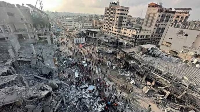 Gaza left by wars