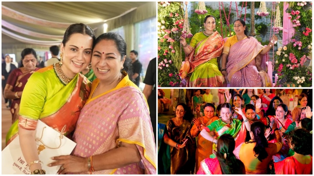 Kangana Ranaut celebrates Teej with Delhi CM Rekha Gupta, calls her 'elder sister'