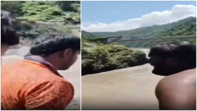 Kanwariya swept away in Ganga helpless brother pleads for help