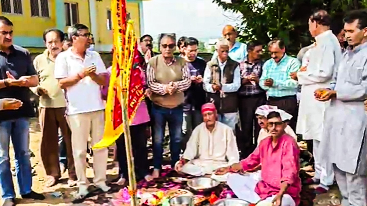 After decades of displacement, Kashmiri Pandits lay Ram Temple foundation in Shopian