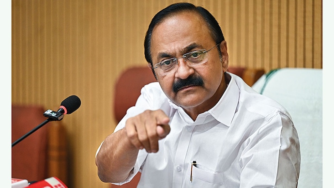 Chief Minister of Kerala, VD Satheesan during the press conference at Kerala House in New Delhi on May 26, 2026. Photo by Arun Kumar