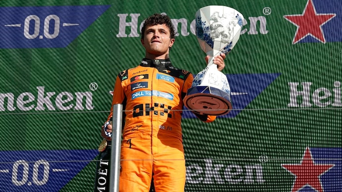 Lando Norris clinches Dutch Grand Prix, seals back-to-back wins. Courtesy: Reuters Lando Norris