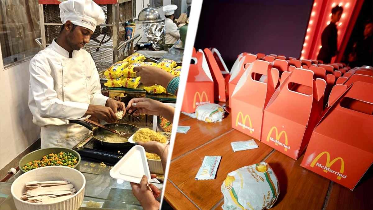 Maggi, McDonald's at desi weddings... the food menus now tell stories