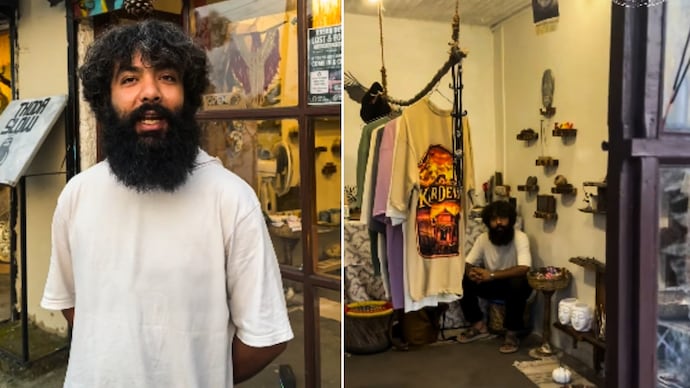 Man quits Dubai’s real estate rat race after dad’s death, opens cafe in Uttarakhand (Photos: Himanshu Khosla/Instagram) uttarakhand thoda slow cafe owner ishan grover