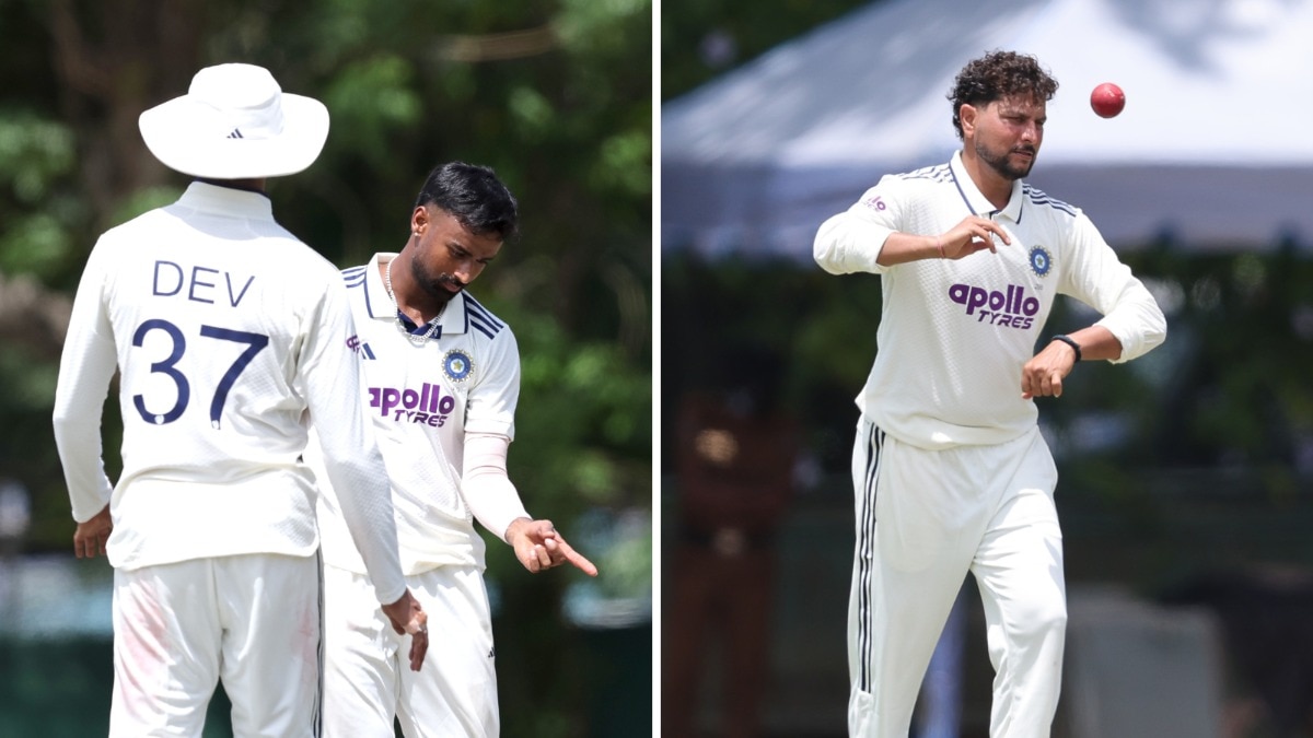 SL vs IND Warm-up: Indian bowlers made to work as Manav Suthar leads Day 1 fightback
