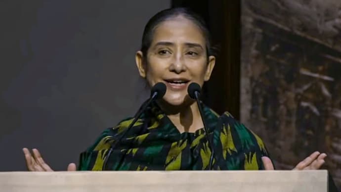 Manisha Koirala backs Nepal tourism at an event. (Credit: PTI) Manisha Koirala backs Nepal tourism at an event.