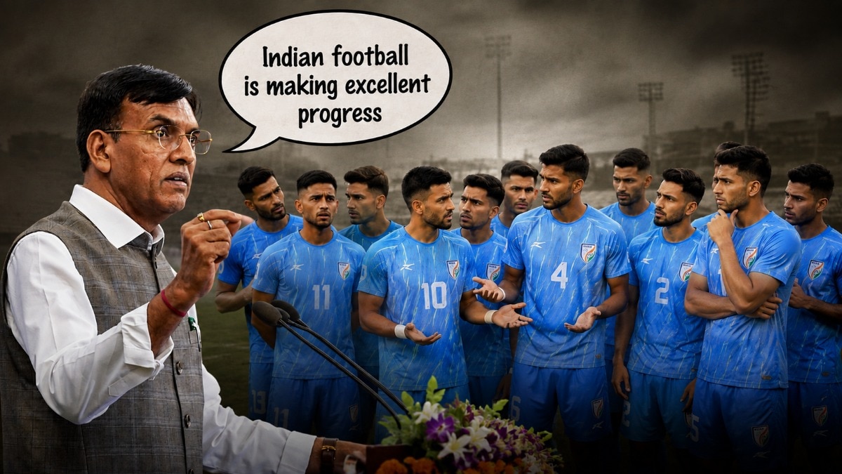 Sports Minister Mansukh Mandaviya says Indian football is making excellent progress. But where?