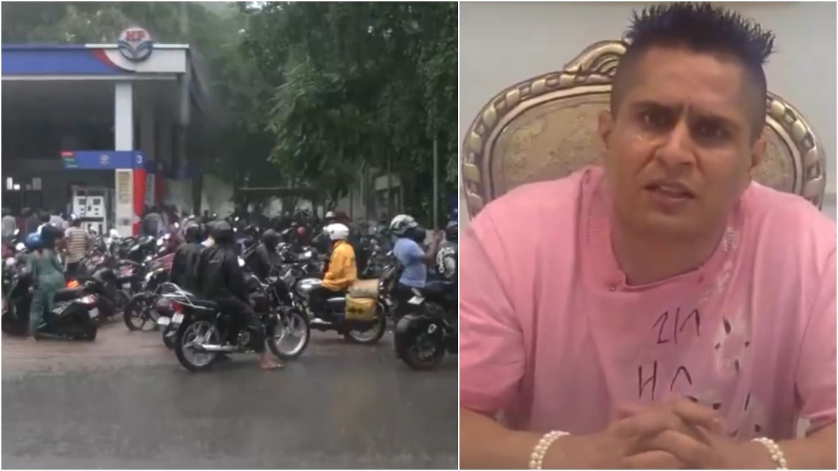 Free petrol promised, crowd braves rain in Chandigarh. Then this happened