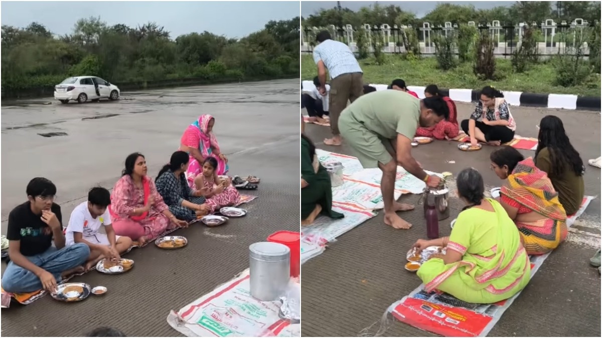Rajasthan family turns expressway into picnic spot, sits down for lunch on road