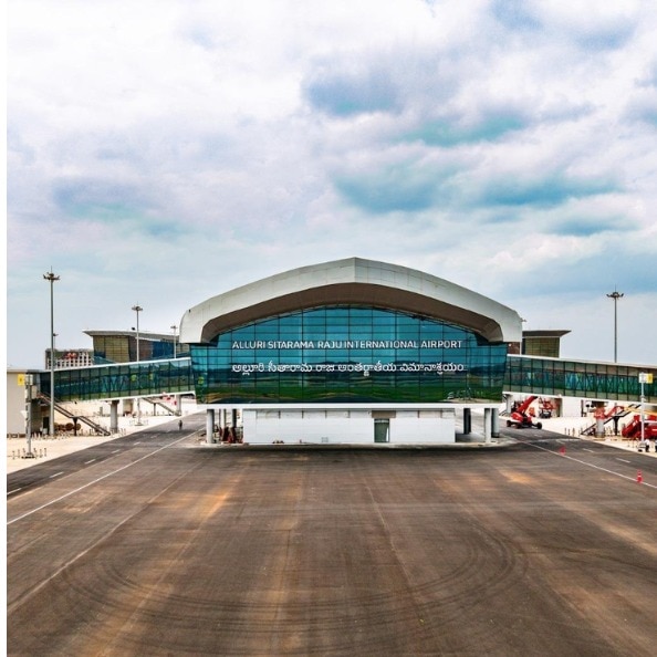 PM Modi inaugurated the Alluri Sitarama Raju International Airport at Bhogapuram with Andhra Pradesh Governor S Abdul Nazeer and Chief Minister N Chandrababu Naidu. 