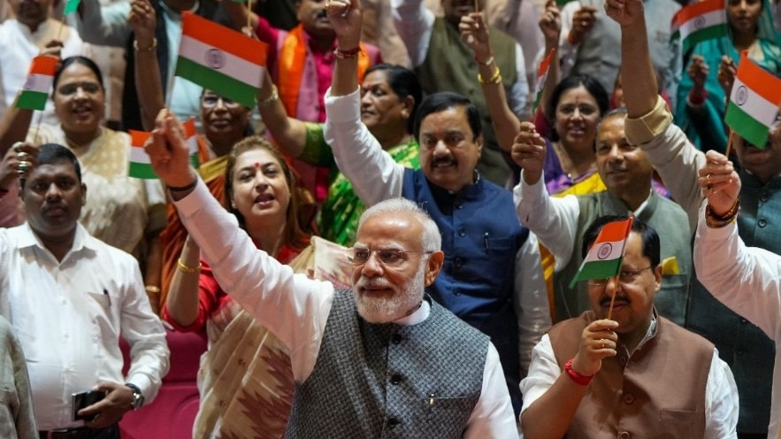 PM Modi urges Har Ghar Tiranga as NDA meet turns into Parliament protest