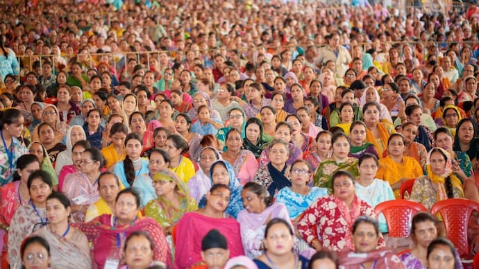 CM Bhagwant Mann said women across Punjab were receiving Rs 3,000 and Rs 4,500 together as three months' instalments under the scheme. (Image: X/ @BhagwantMann)