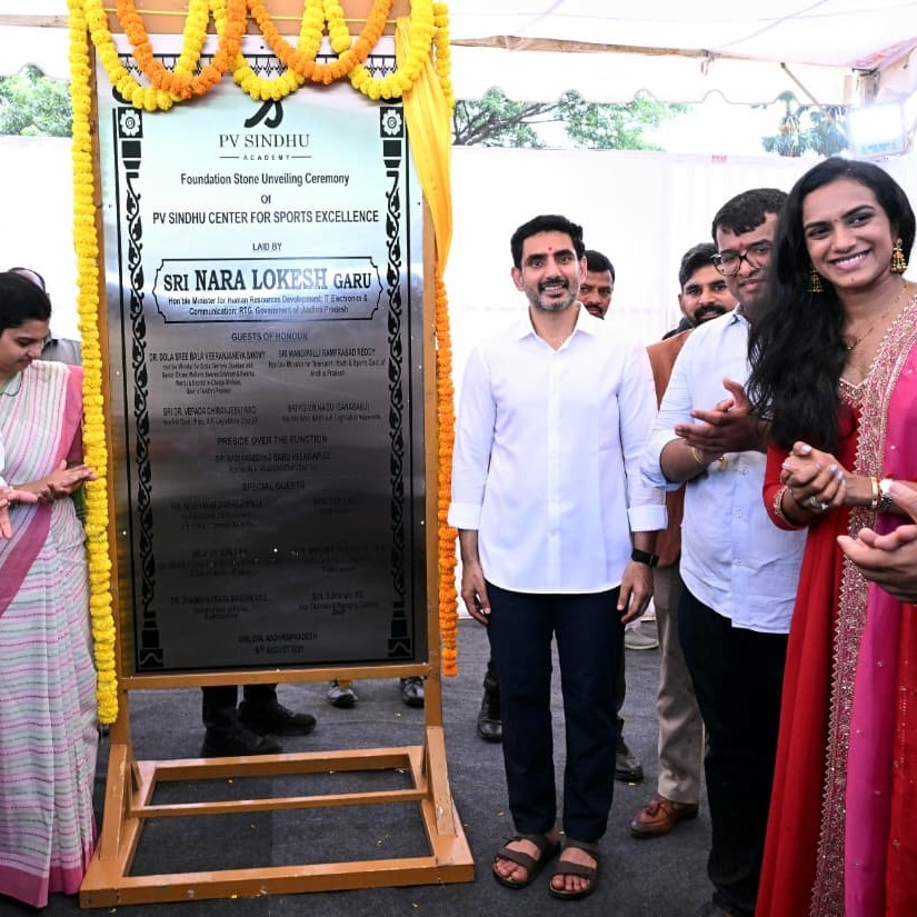 PV Sindhu lays foundation for Centre Of Excellence named after her in Vizag