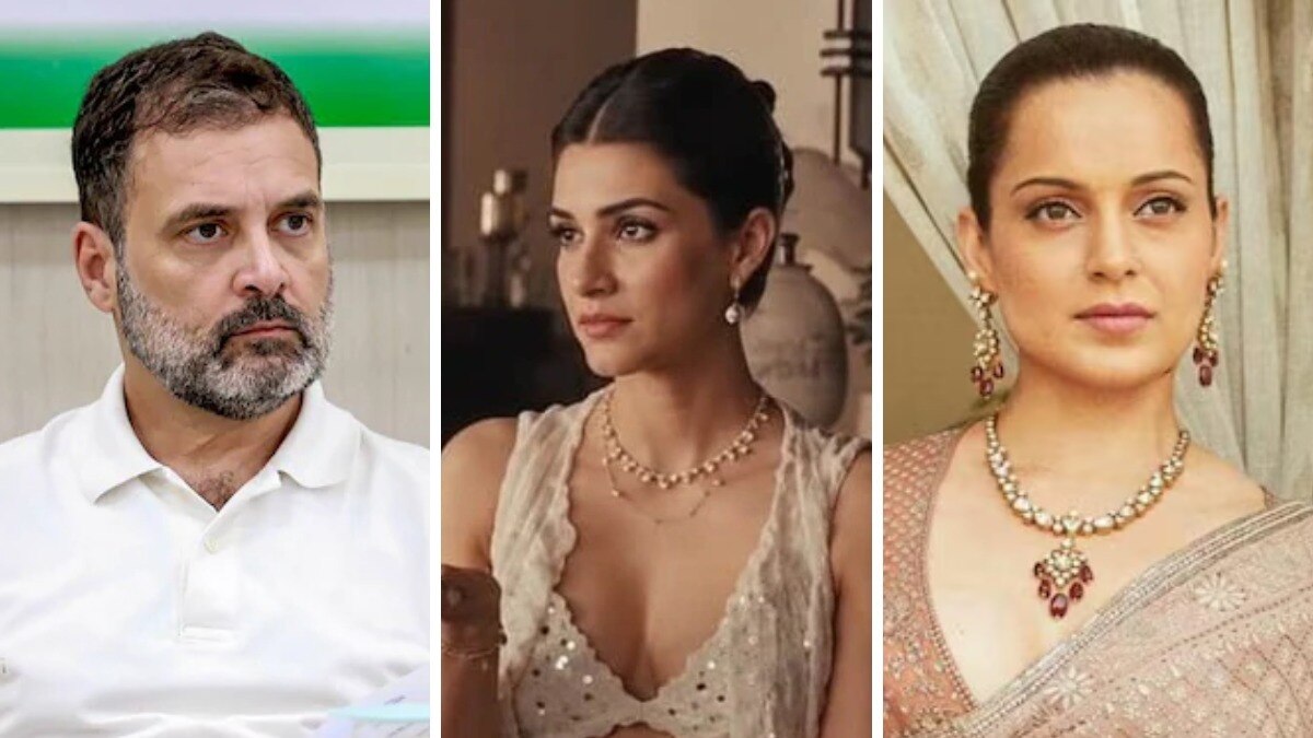 Kriti Sanon defends Raksha Bandhan ad outfit as Rahul Gandhi says 'what a woman wears is her choice' and Kangana Ranaut mocks her
