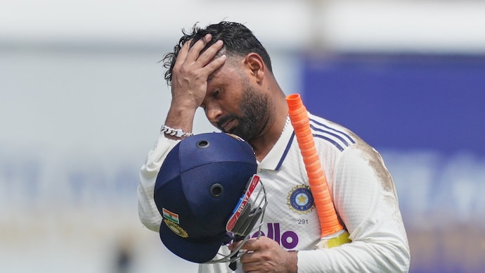 Pant scored 168 runs in India's two-Test series against Sri Lanka. (Photo: AP) Rishabh Pant, Sri Lanka vs India, Colombo
