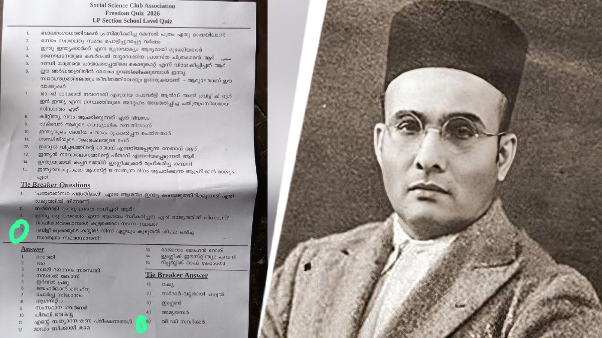 Which freedom fighter got severest punishment: Savarkar quiz in Kerala sparks row