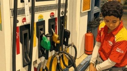She attends college by day, works till 10 pm at a petrol pump to fund her studies
