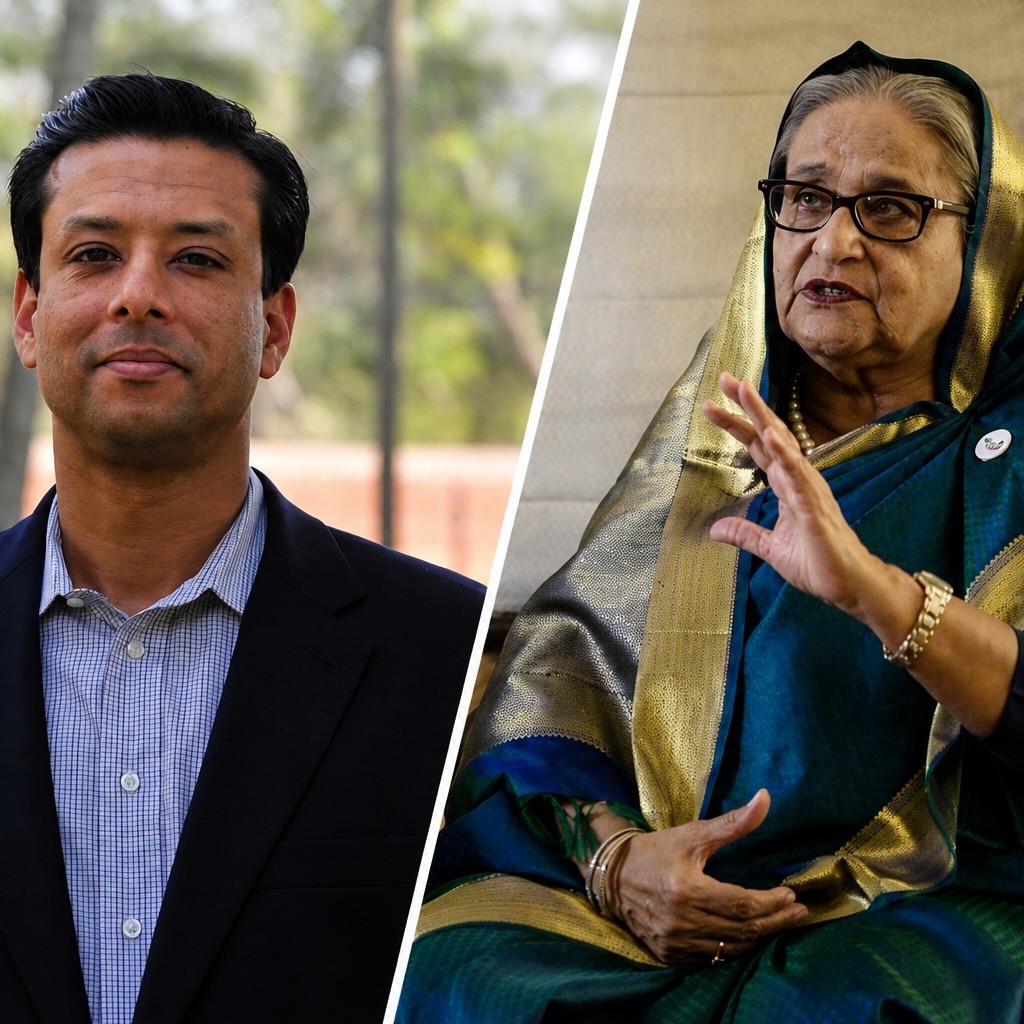 sheikh hasina former prime minister first press conference fcc foreign correspondent club delhi dhaka return bangladesh