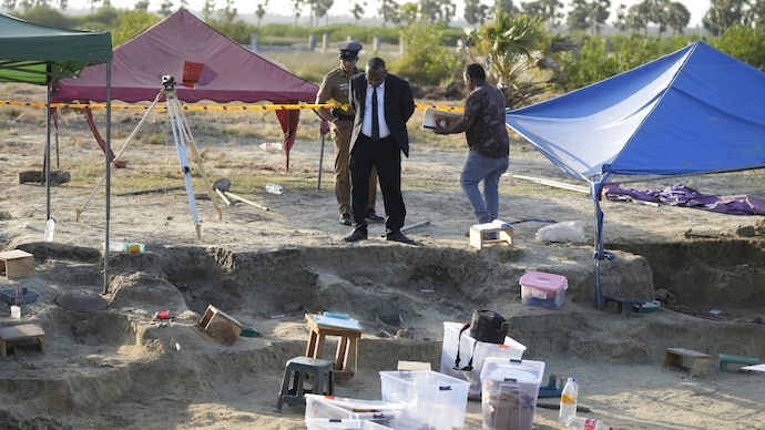 The excavation at Chemmani, near Jaffna, has also led to the recovery of items like toys, milk bottles, school bags (AP)