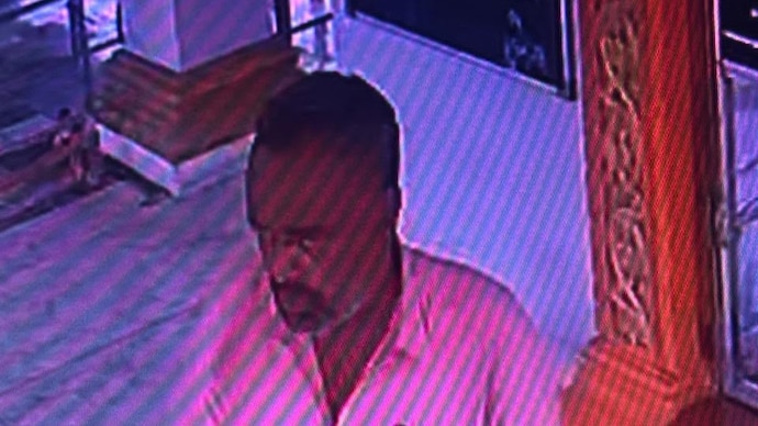 The suspect allegedly also stole money from the donation box. Surat temple bell thief