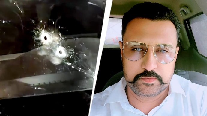 The attackers targeted the car of newly elected Aam Aadmi Party (AAP) Mamdot Nagar Panchayat president Vicky Maini, killing Gurpreet Singh (R).