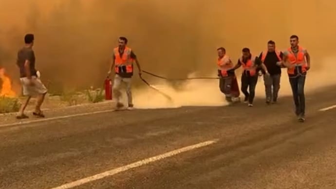 Fire disaster (Representative Image) turkey forest fire video fake claim nepal