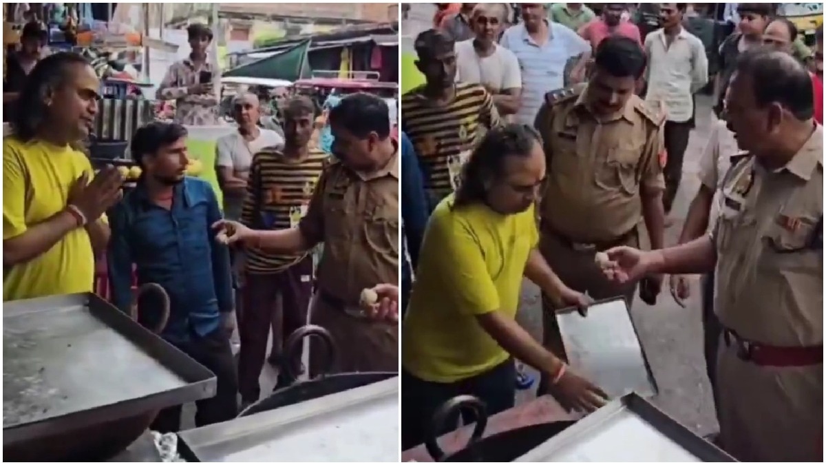 UP sweet shop owner asked to eat his own adulterated sweets, refuses during raid UP sweet shop owner asked to eat his own adulterated sweets, refuses during raid