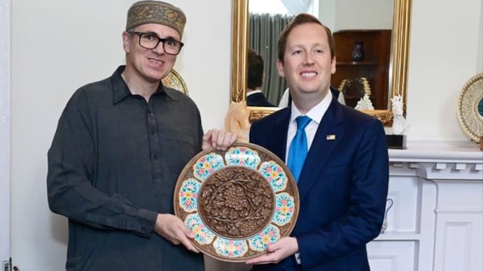 US envoy Sergio Gor and Jammu and Kashmir CM Omar Abdullah US envoy Sergio Gor and Jammu and Kashmir CM Omar Abdullah