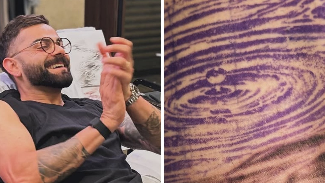 Kohli has added a new tattoo to his collection (Credit: Alien Tattoos/Allan F Gois Instagram) Virat Kohli