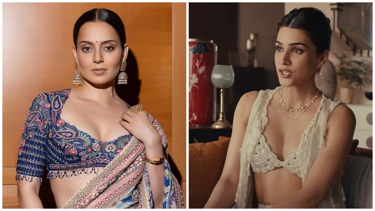 Kangana Ranaut shared a cryptic message, referring to Kriti Sanon's Raksha Bandhan ad as 'intentionally creepy'. (Instagram/kanganaranaut/GIVA) Why tie Rakhi in a bikini?: Kangana Ranaut slams Kriti Sanon’s ad as ‘creepy’