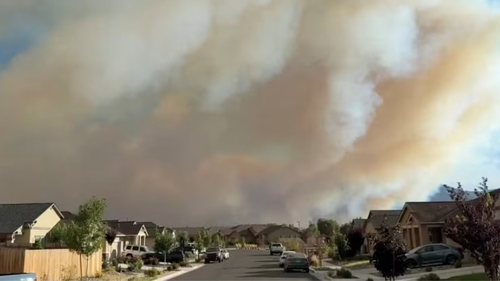 Human-caused wildfire tore through Reno's north-west fringes, destroying homes and triggering mass evacuations. (Photo- Reuters)