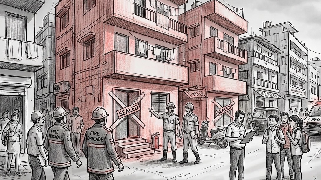 11 Pune PGs, hostels sealed over fire safety violations, missing permissions