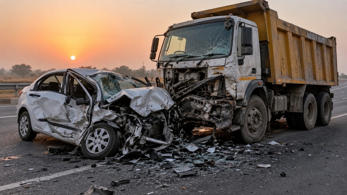 4 killed as car collides head-on with dumper on Jaipur highway