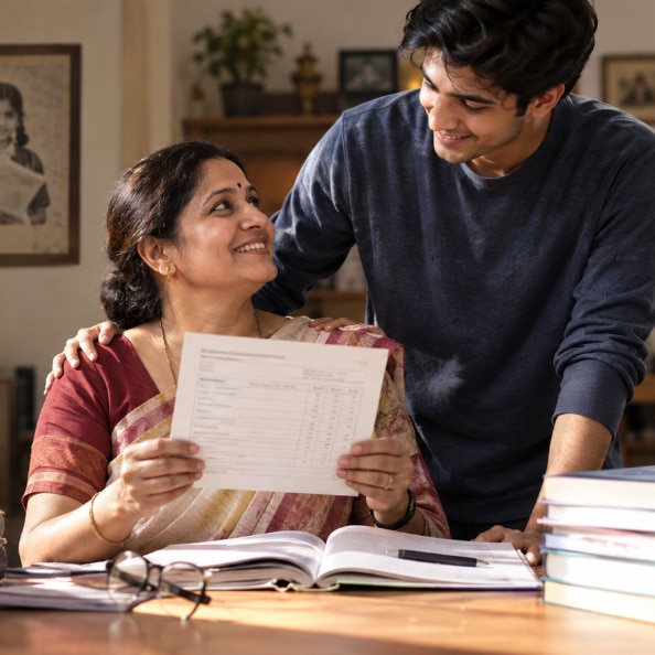 45-year-old woman clears Class 10 after 22 years, son helped her chase her dream